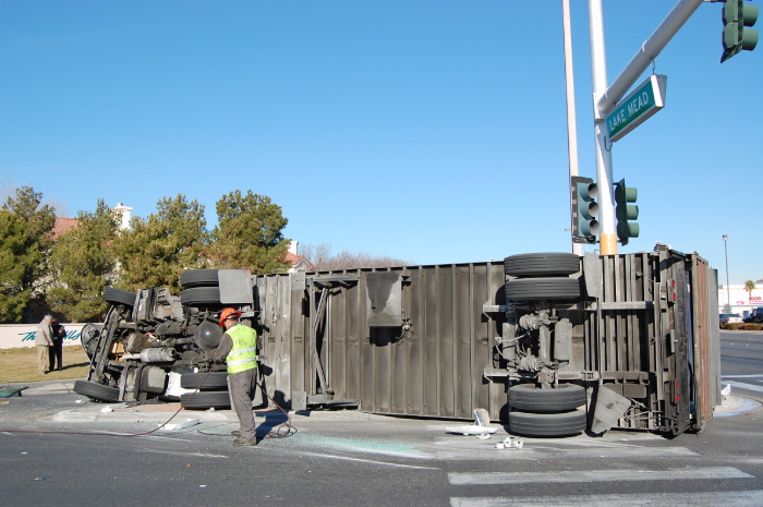 Overturned Truck